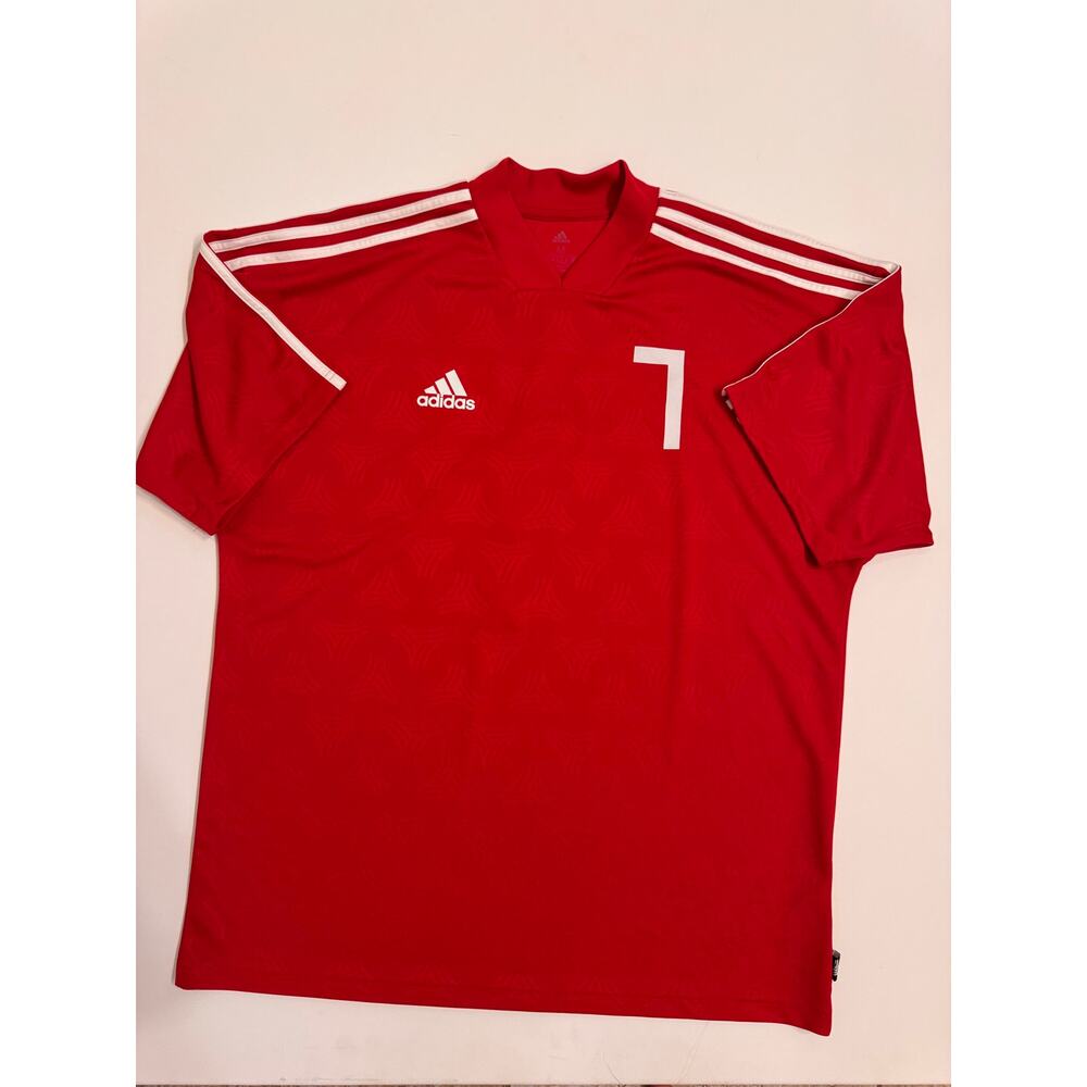 Adidas Men's Tango #7 Soccer Jersey Red Climalite Size M Men's